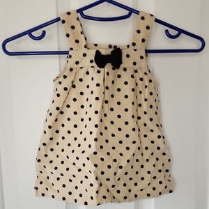 Pumpkin Patch Cream and Black Polka Dot Outfit